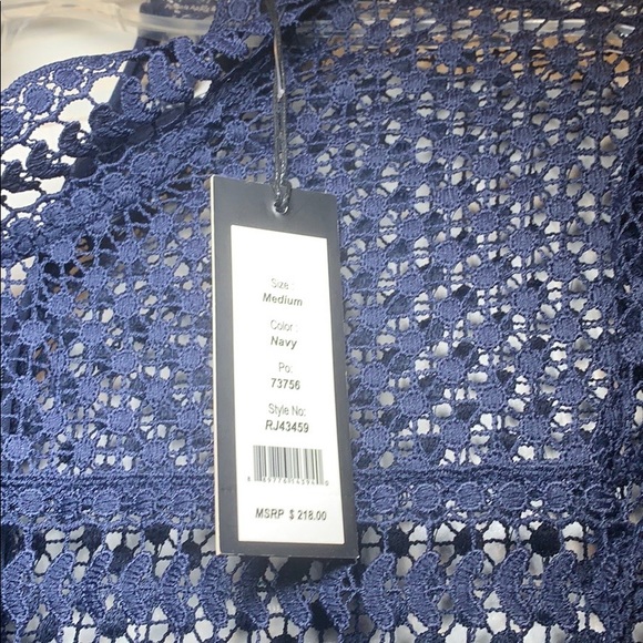 Romeo & Juliet Couture Navy Blue Dress - Picture 3 of 6